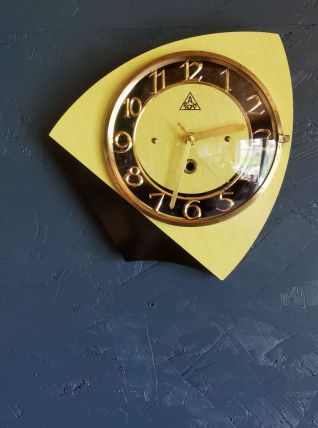 Horloge formica vintage pendule murale silencieuse DAM