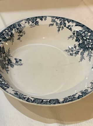 Plat creux Vintage de 1896 en porcelaine Beau plat creux Sai