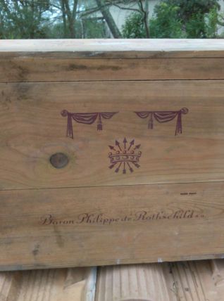 Caisse de vin VIDE Baron Philippe de Rothschild 12 b. Authen