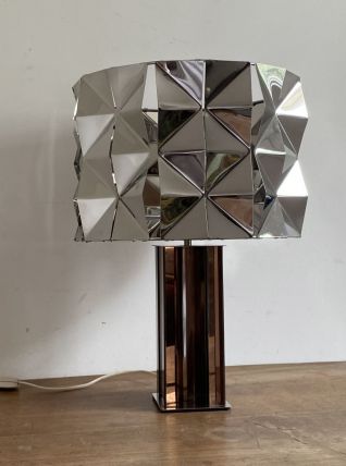 Lampe Cinétique space age. 1970. Plexiglass et inox.