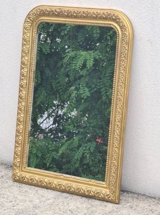 Miroir vintage circa 1950-60 cheminée Louis-Philippe 102cm