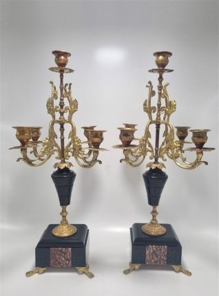 Paire de chandeliers style Napoléon III