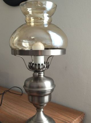 Lampe en étain 