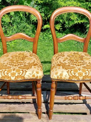 Duo de Chaises Louis Philippe, XIXème siècle