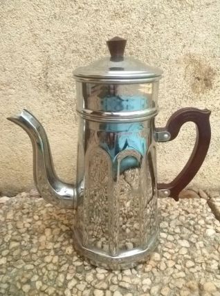 Cafetière cuivre chromé Menesa , vintage