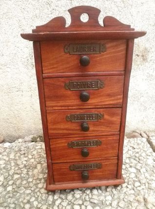 meuble , tiroirs  a épice  , vintage