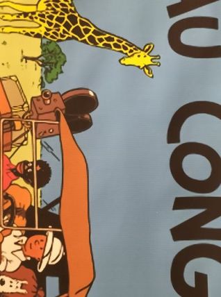 Tintin au Congo poster sur e