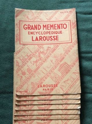 Grand Memento Encyclopédique Larousse (50 fascicules)