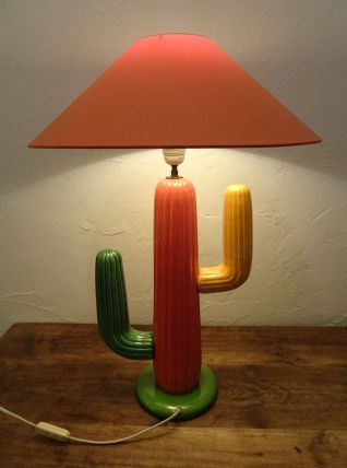 Lampe Cactus en céramique - François CHATAIN - 1980