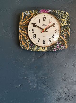 Horloge vintage pendule murale silencieuse "Vedette"