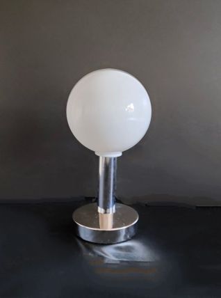 lampe globe opaline