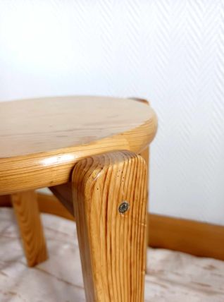 Tabouret scandinave en pin massif 