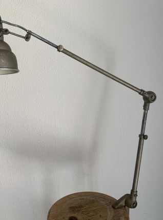 Lampe vintage 1950 Lumina usine industrielle atelier - 75 cm