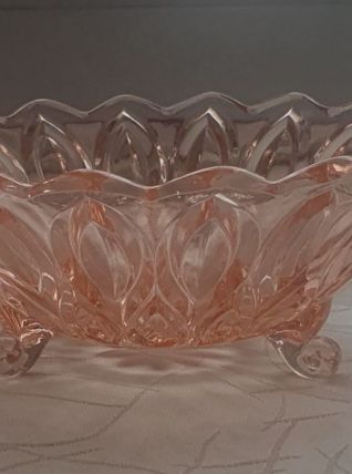 Coupe vintage en verre moulé 