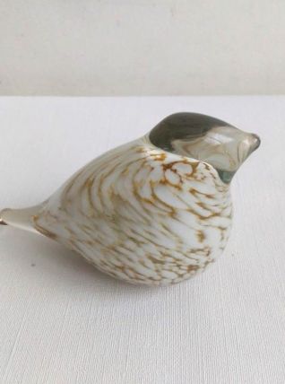 Bel oiseau en verre soufflé, Marque Intérior's.  