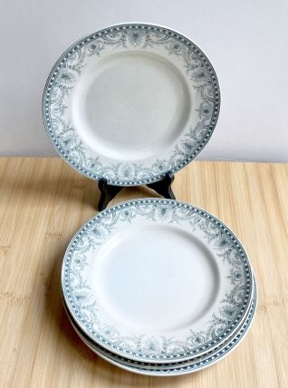 4 assiettes plates terre de fer Hamage "Wilbur"