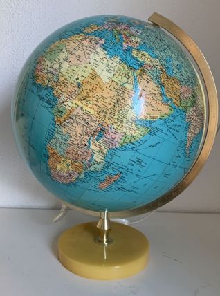 Grand globe vintage 1970 terrestre PVC JRO Verlag - 44 cm