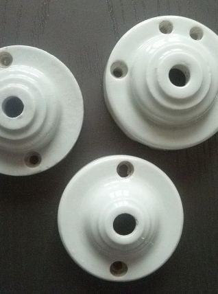 lot de 3 rosaces plafond (lustre) , vintage