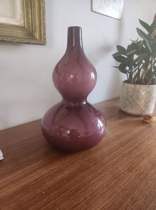 Vase en verre soufflé scandinave 