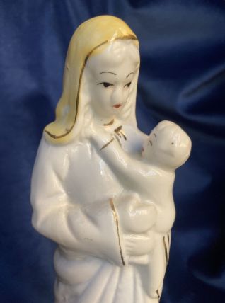 Vierge à l'enfant porcelaine RARE s. XIX 