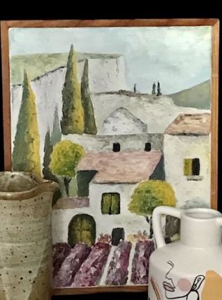 Peinture sur toile encadrée