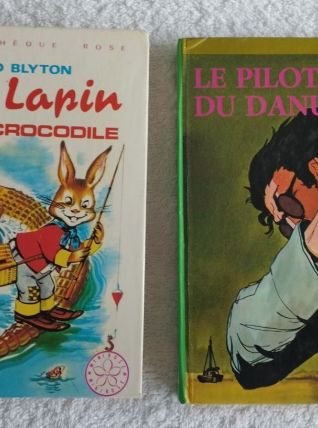 2 anciens livres Bibliothèque Rose / Verte -1973/1976