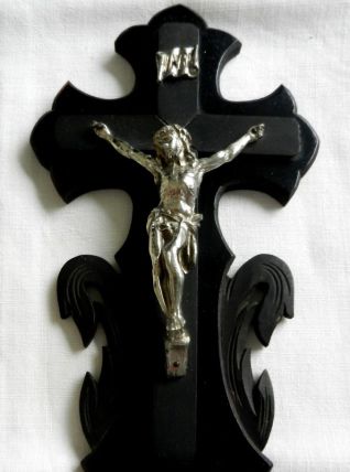 Vintage : crucifix bénitier Napoléon III