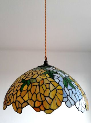 Grande suspension Tiffany art déco 1940