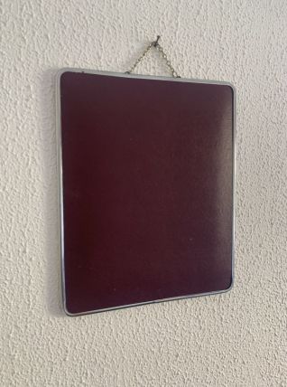 Miroir vintage 1960 barbier prune coiffeur - 29 x 24 cm