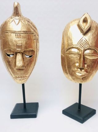 Paire de Masques Africains