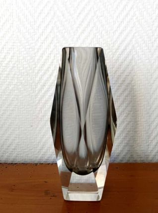 Vase soliflore sommerso Murano 1960 