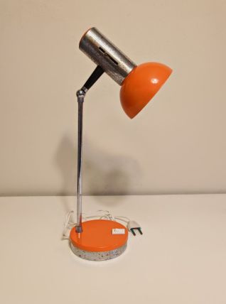 lampe de bureau Targetti laqué orange