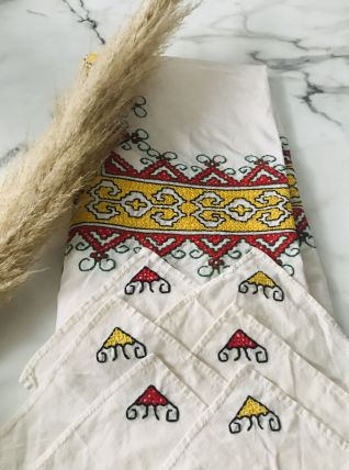 Nappe et serviettes broderies Ukraine