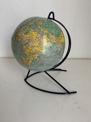 Globe vintage 1960 terrestre Girard Barrère - 23 cm