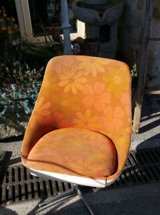 fauteuil vintage orange