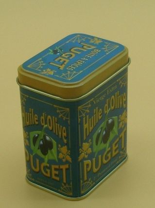 Boîte en fer publicitaire de 1990 "Puget"