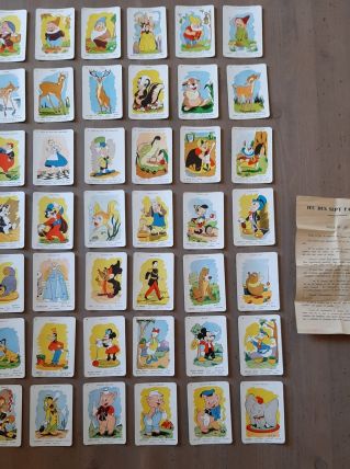 Ancien jeu des 7 familles Walt Disney Productions