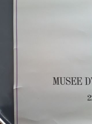 Ancienne affiche expo du musée art contemporain de Dunkerque