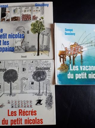 Lot de 3 livres des aventures de petit Nicolas