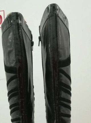 394A* Karen MILLEN - superbes bottes noires tout cuir (40)