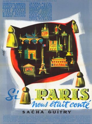 Affiche cinéma Si Paris nous était conté Sacha Guitry