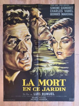 Affiche cinéma - La mort en ce jardin