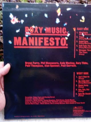 Disque vinyle Roxy Music, Manifesto, original de 1978