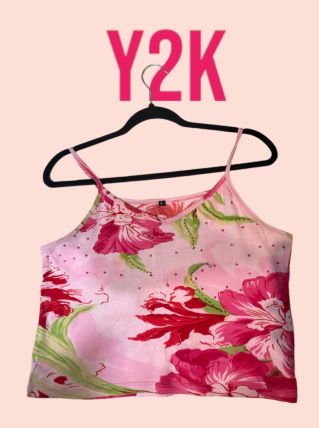 Y2k floral top vintage