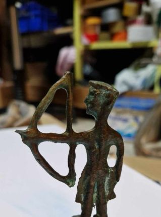 Statuette bronze guerrier