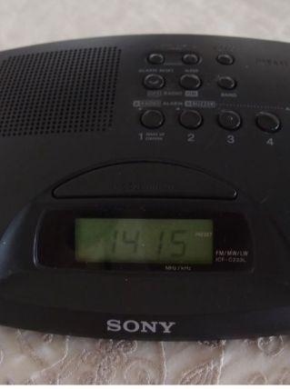 Radio réveil Sony