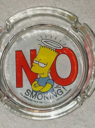 véritable cendrier The Simpson 1997 No smoking