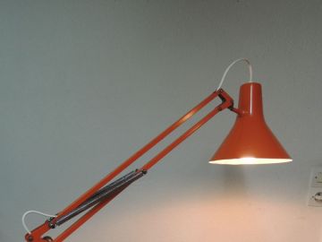 Lampe d'architecte orange – Luckyfind