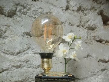 Lampe déco artisanale recyclage moulinette métal – Luckyfind