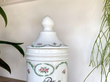 Poubelle de table vintage français en porcelaine pot de -  France